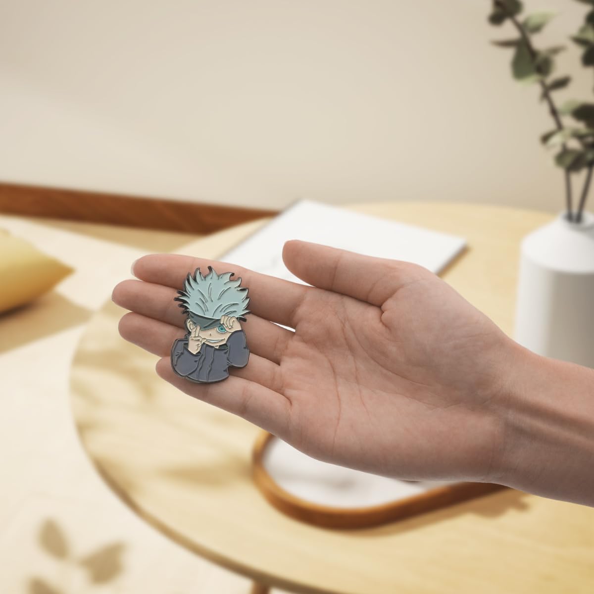 PATPAT Jujutsu Kaisen Brooch Pin Enamel Cartoon Satoru Gojo Brooch Pin for Hat Backpack Charms Badge Toy Gift Brooch Pin for Kids PATPAT Jujutsu Kaisen Brooch Pin Enamel Cartoon Satoru Gojo Brooch Pin for Hat Backpack Charms Badge Toy Gift Brooch Pin for Kids